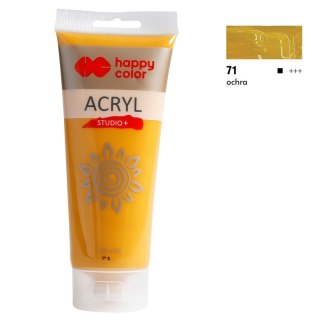 Farba akrylowa kolor: ochra brązowa 200ml Happy Color (HA 7370 0200-71)