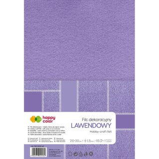 Filc kolor: lawendowy 10 ark. Happy Color (HA 7150 2030-62)