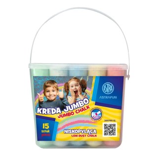 Kreda Jumbo kolor: mix 15 szt Astra Fun (330022004)