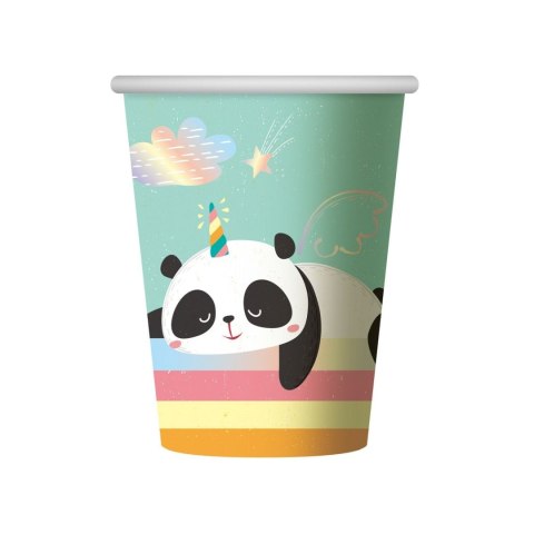 Kubek jednorazowy Panda 6 sztuk-266 ml papier 266ml Godan (PF-KRP9)