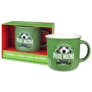 Kubek wielokrotnego użytku Hobby-Piłka nożna 250ml Pan Dragon (5901854981024)