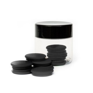 Magnes czarny czarny śr. 30mm Tierra 10 sztuk