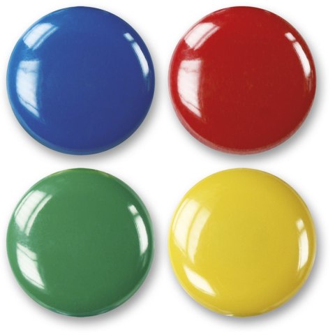 Magnes okrągłe 25 mm mix śr. 25mm Titanum 8 sztuk