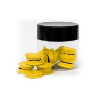 Magnes żółty śr. 20mm Tierra 20 sztuk