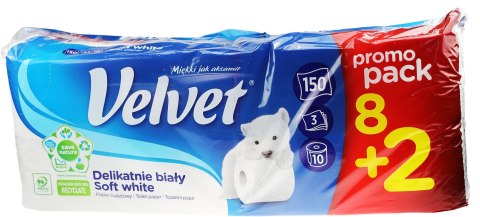 Papier toaletowy Delikatnie Biały XXL kolor: biały 8 szt Velvet