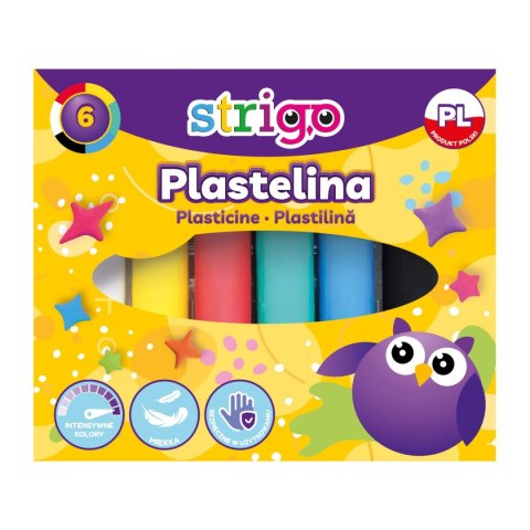 Plastelina 6 kol. 6 kol 5902315579668 mix 20g Strigo (SSC331)