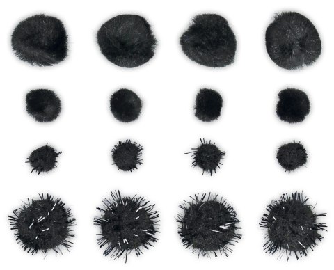 Pompony Craft-Fun Series czarne 85 szt Titanum (DIY-X-24(2)A)