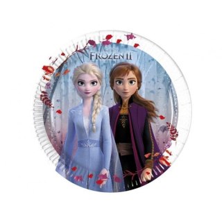 Talerz jednorazowy Frozen 2 papier śr. 200mm 8 szt Godan (93484)