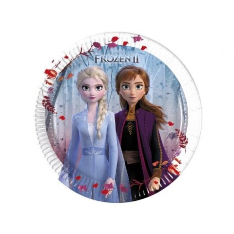 Talerz jednorazowy Frozen 2 papier śr. 200mm 8 szt Godan (93484)