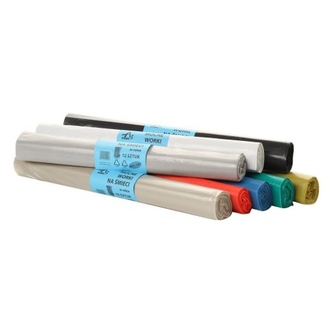 Worki na śmieci czarny kolor: czarny 160L 10 szt A3 Aglo