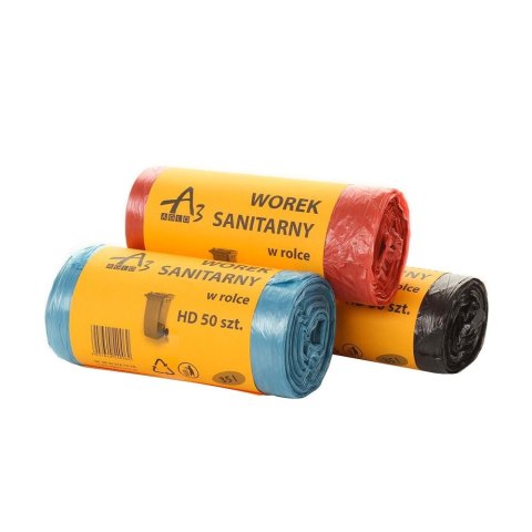 Worki na śmieci czarny kolor: czarny 35L 50 szt A3 Aglo