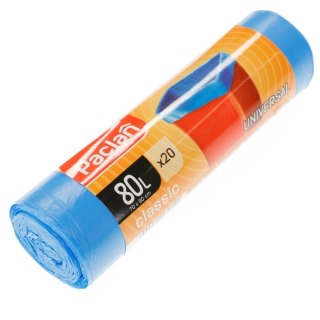 Worki na śmieci kolor: niebieski 80L 20 szt