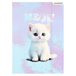 Teczka kartonowa na gumkę CUTE KITTY A4 mix Starpak (583297)