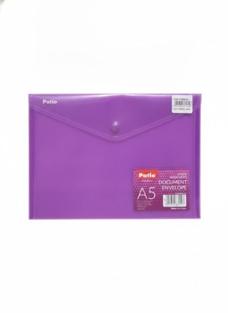 Teczka plastikowa na zatrzask A4 fioletowy Patio (PAT3139A/N/12)