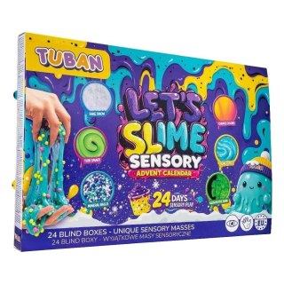 Zestaw kreatywny dla dzieci KALENDARZ ADWENTOWY LET'S SLIME Tuban (TU3900)
