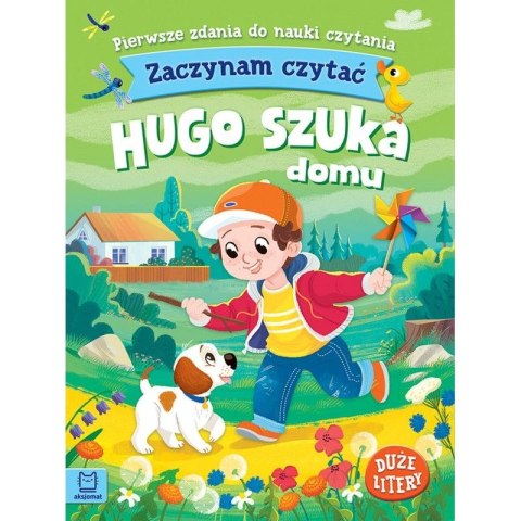 Książeczka edukacyjna Zaczynam czytać. Duże litery. Pierwsze zdania do nauki czytania. Hugo szuka domu Aksjomat