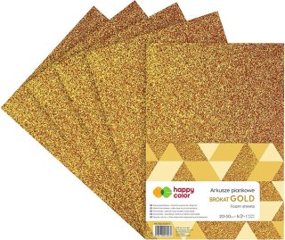 Arkusz piankowy kolor: złoty 5 ark. [mm:] 210x297 Happy Color (HA 7132 2030-11)