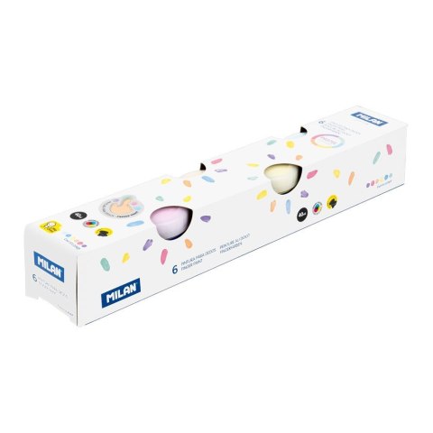 Farba do malowania palcami pastelowe 40ml 6 kolor. Milan (031206P)