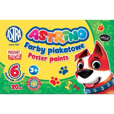 Farby plakatowe ASTRINO kolor: miedziany 20ml 6 kolor. Astra (301221001)