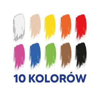 Farby plakatowe kolor: mix 20ml 10 kolor. Oxford (400167101)