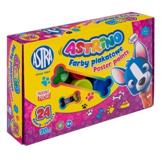 Farby plakatowe kolor: mix 20ml 24 kolor. Astra (303221005)