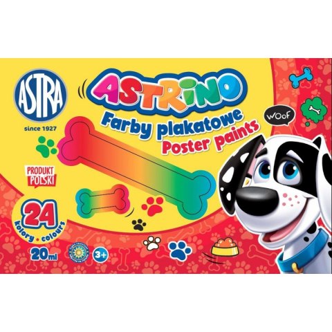 Farby plakatowe kolor: mix 20ml 24 kolor. Astra (303221005)
