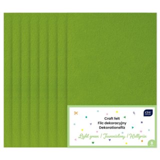 Filc kolor: zielony jasny 8 ark. [mm:] 200x297 Interdruk (IFILCJZIE)