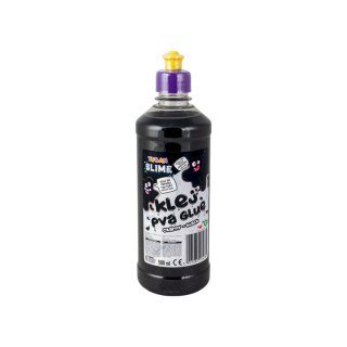 Klej artystyczny brokatowy czarny 500ml Tuban (TU3476)