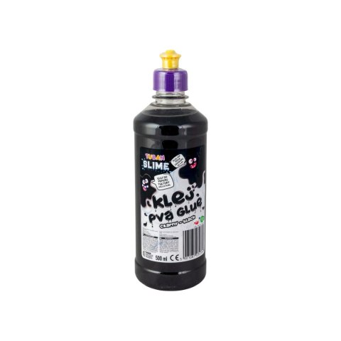 Klej artystyczny brokatowy czarny 500ml Tuban (TU3476)