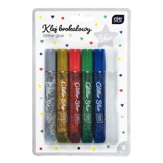 Klej w płynie STAR brokatowy 5902277356765 10,5ml Interdruk (6x10,5ml)