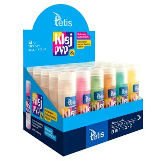 Klej w sztyfcie 8g kolorowy 8g Tetis (BG113-E)