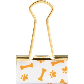 Klipsy do spinania dokumentów CAT&DOG, metal 6 szt Happy Color (HA 4821 01CD-WP6)