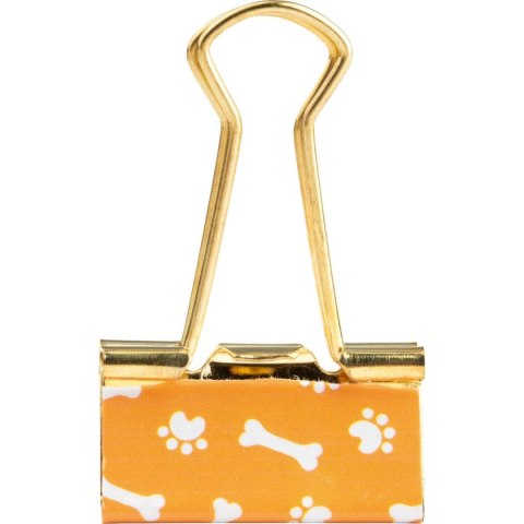 Klipsy do spinania dokumentów CAT&DOG, metal 6 szt Happy Color (HA 4821 01CD-WP6)