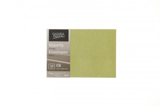 Koperta C6 oliwkowy [mm:] 114x162 Argo (282221) 10 sztuk