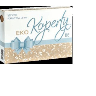 Koperta B6 Eco kraft szara [mm:] 176x125 Pol-mak (KB6_OGEKO) 50 sztuk