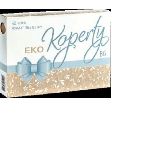 Koperta B6 Eco kraft szara [mm:] 176x125 Pol-mak (KB6_OGEKO) 50 sztuk