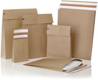 Koperta L e-Green rozszerzana brązowa [mm:] 400x500 Bong (69116) 100 sztuk