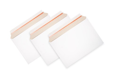 Koperta kurierska klapka długi bok + struna HK 280g [mm:] 250x353 Bong 100 sztuk