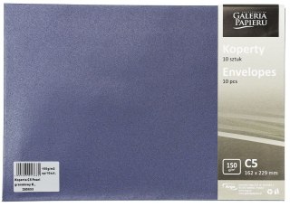 Koperta C5 pearl granatowy k granatowa Galeria Papieru (280655) 10 sztuk