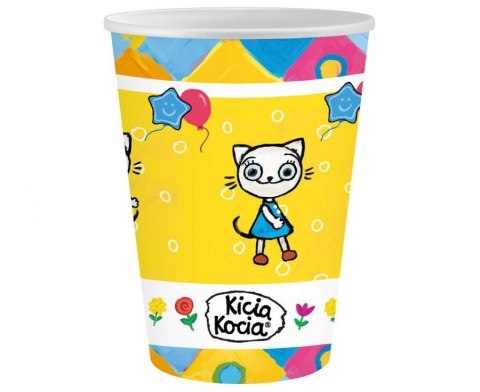 Kubek jednorazowy Kicia Kocia papier 250ml Godan (PM-KKKO)