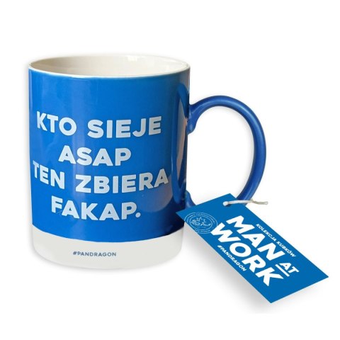 Kubek wielokrotnego użytku Man at Work-Kto sieje ASAP 250ml Pan Dragon (5901854989617)