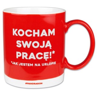 Kubek wielokrotnego użytku an at Work-Kocham pracę 250ml Pan Dragon (5901854981093)