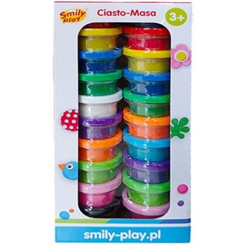 Masa plastyczna dla dzieci 20 kolorów mix Smily Play (SP85214)