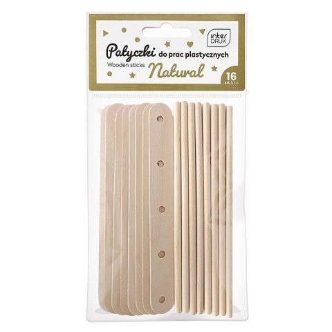 Patyczki zestaw DO prac plastycznych 5902277337313 16 szt Interdruk (16 szt)