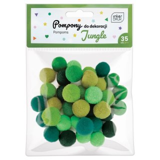 Pompony JUNGLE 5902277337214 mix 36 szt Interdruk (35szt)