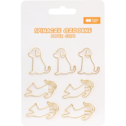 Spinacze zwykły CAT&DOG, 7 szt Happy Color (HA 4810 01CD-WP7)