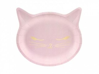 Talerz jednorazowy Kotek papier śr. 200mm 6 szt Partydeco (TPP42)