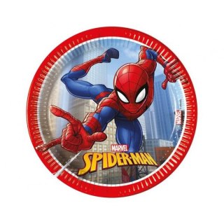 Talerz jednorazowy Spiderman papier śr. 200mm 8 szt Godan (94054)