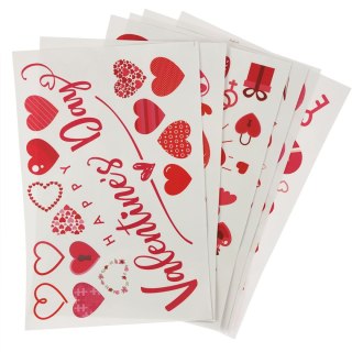 Dekoracja Walentynkowa dekoracja okna - elektrostatyczna Arpex (WA3865)