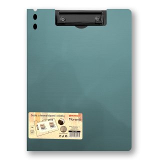 Deska z klipem (podkład do pisania) A4 MORANDI A4 z klipem niebieskoszara 5906910832883 niebieska jasna Penmate (TT8882)